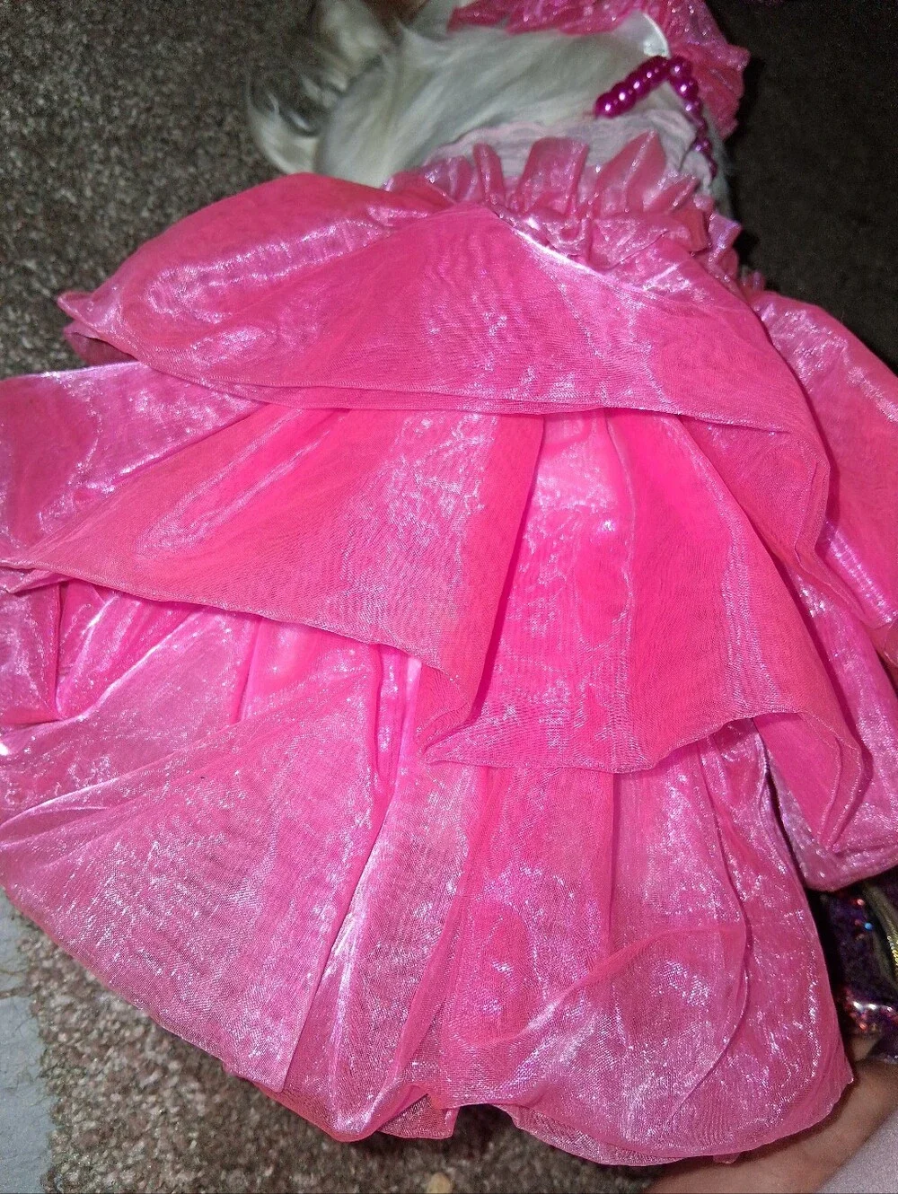 Pink Tiered Pet Costume Dress for Kids Costumes